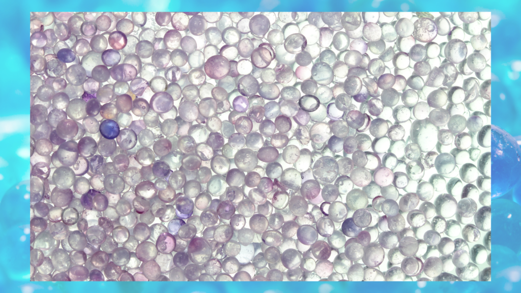 microscopic crystal cat litter