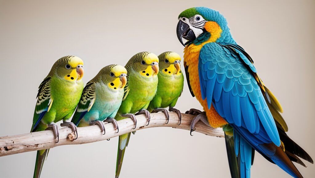 parrot and parakeets